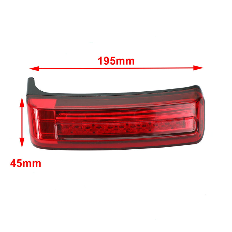 Alforjes LED para alforjes Run Brake Turn Lamp Lights para Touring 2014-2021 Genérico