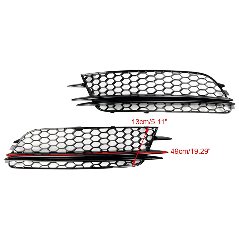 Audi A6 4G C7 2012-2015 2ST Främre Dimljus Kåpa Bezel Bumper Grille.