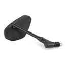 Novo espelho retrovisor preto esquerdo e direito para motocicleta cruiser chopper M10 10mm genérico