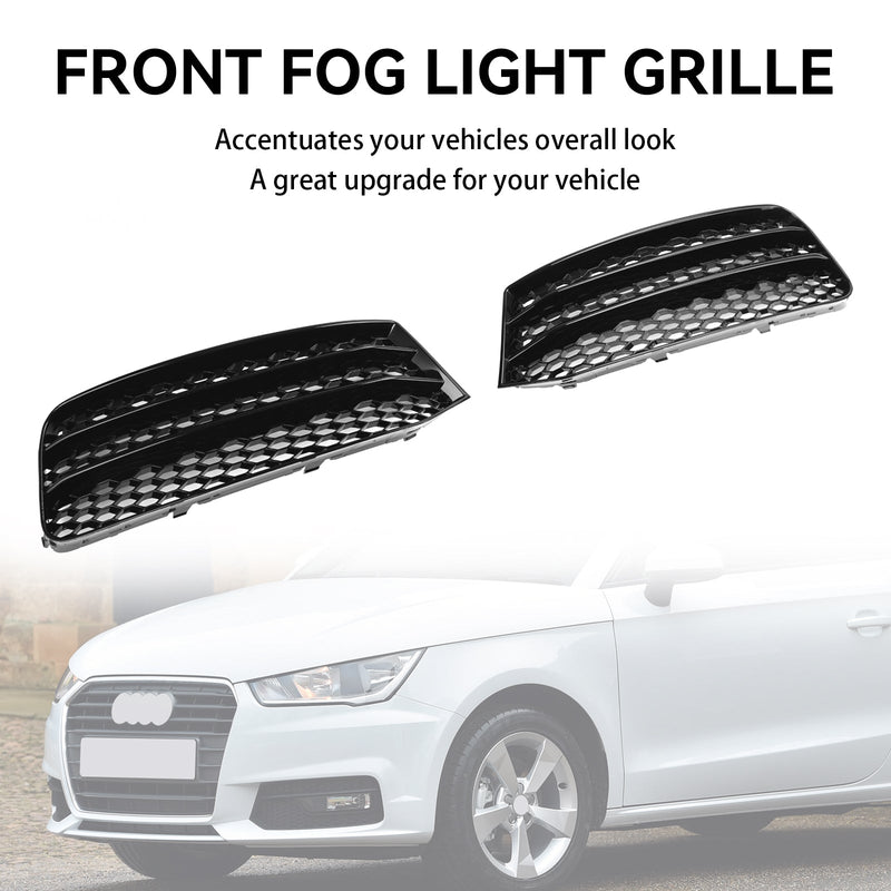 Audi A1 8X 2015-2018 Par foran støtfanger tåkelys Cover Grill