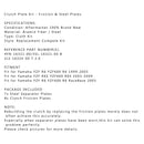 Kupplungssatz Stahl &amp; Reibscheiben passend für Yamaha YZF R6 YZF600 YZF R6S YZF600 Generic