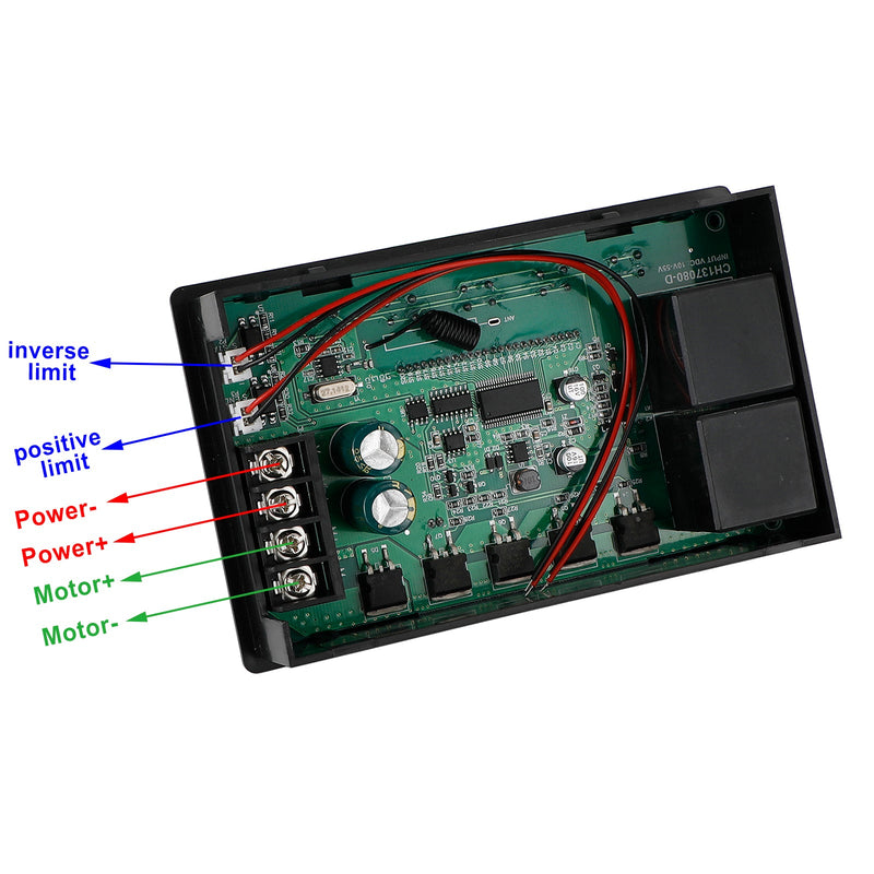 Kontroler prędkości PWM Silnik prądu stałego, odwracalny, zdalny wyświetlacz LCD 60A