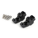 SCHWARZE LENKERERHÖHUNGEN BARBACK FÜR YAMAHA MT09 TRACER 900 GT FJ09 2015-2019