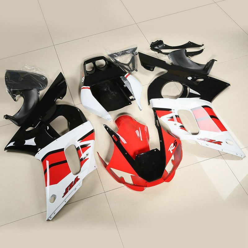 Verkleidungsset für Yamaha YZF R6 1998–2002, 2001, 2000, Rot, Weiß, Schwarz, generisch