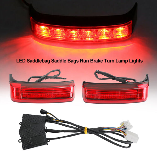 LED-setebag-setevesker Kjørebrems-svinglampelys For Touring 1996-2013 Generisk