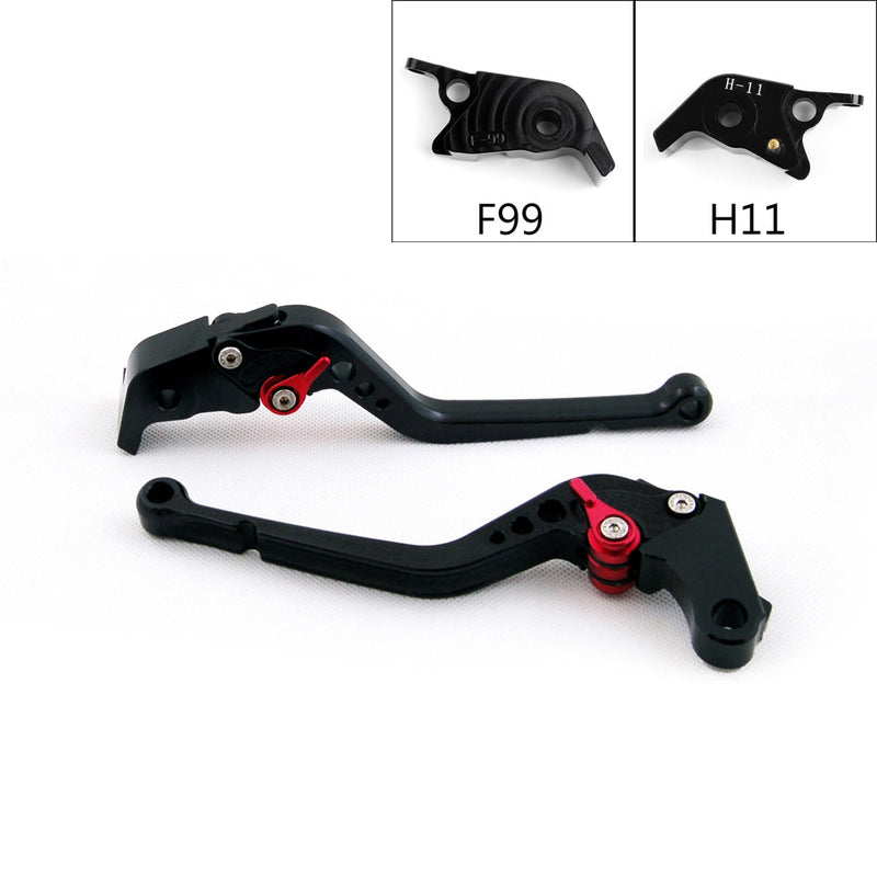 Lång bromskopplingsspak för Ducati 1299/1199/959/899 Panigale Xdiavel 749 Black Generic