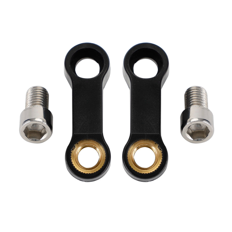 10 mm x 1,5 Motorrad ABS Spiegel Riser Extender Adapter Halterungen Arm rechts Paar