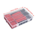 Zestaw 300 szt. rurek termokurczliwych Zestaw z podwójną ścianką i wykładziną samoprzylepną o współczynniku 3:1 Czarny Czerwony