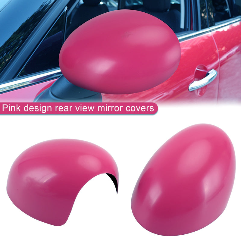 2 x Cubiertas de espejo rosa para MINI Cooper R55 R56 R57 Genérico de alta calidad