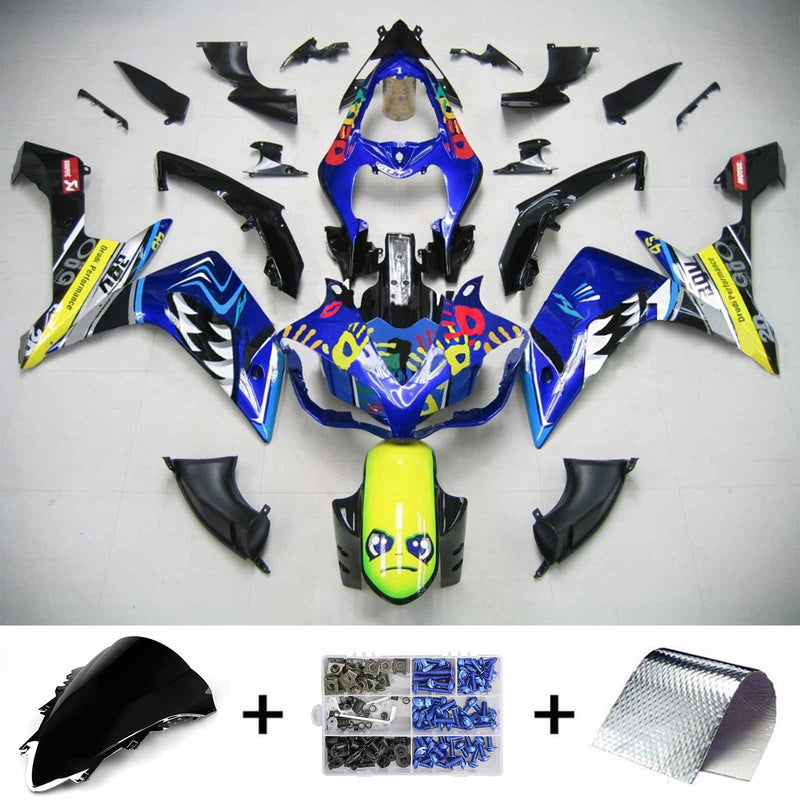 Kåpesett for Yamaha YZF 1000 R1 2007-2008 Generisk