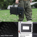 Tragbarer Zelt-Camping-Holzofen im Freien mit Rohr zum Kochen im Zelt