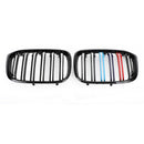 2 rejillas de riñón de color M 51138469959 adecuadas para BMW G01 X3 G02 X4 negro brillante genérico