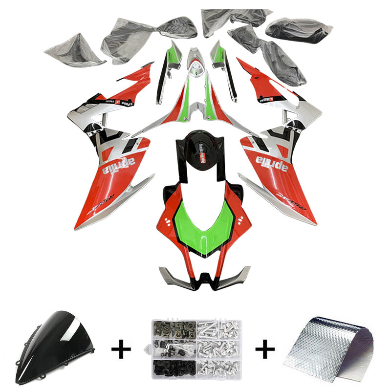 Amotopart Aprilia RSV4 1000 2016-2018 Juego de carenado, carrocería, plástico