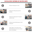 12V Wärmer Beheizter Lenker Schrumpfbare Grips Lenker Universal Für Motorrad