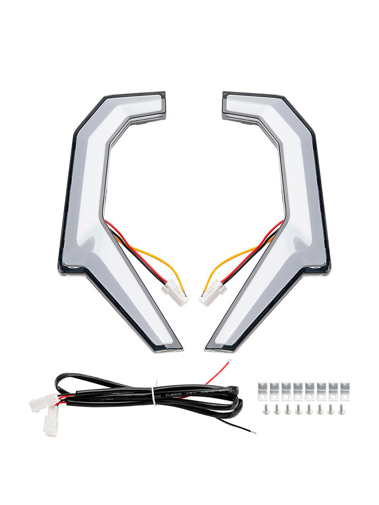 Luzes de acento fang do sinal de volta utv para polaris rzr xp 4 1000/s 4 900 2014-2020