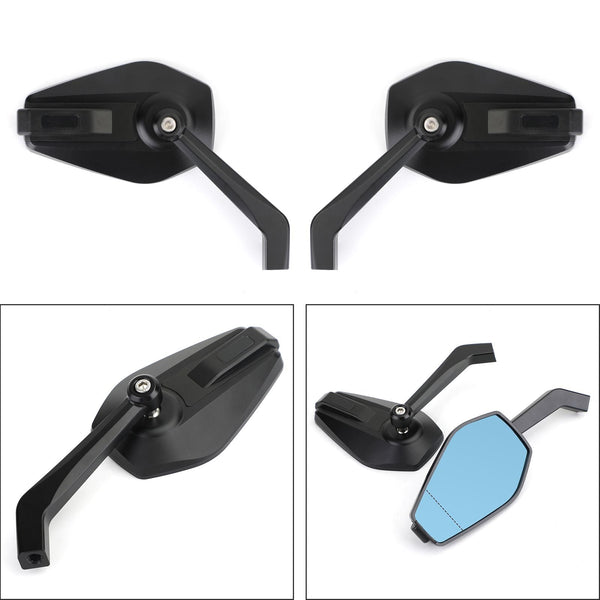 CNC ALU 8mm 10mm UNIVERSAL Motorcycle Rearview Mirror for Chopper Cruiser Custom