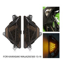 Lâmpada de luz indicadora frontal de led para motocicleta para kawasaki ninja 250 300 2013-2016 genérico