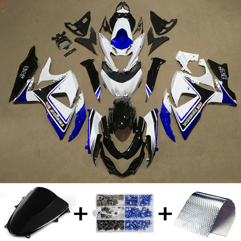 Amotopart Suzuki GSXR1000 2009-2016 K9 kåpa Set Body Plast ABS