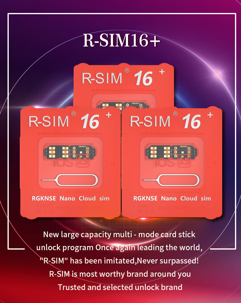 R-sim 16+ Nano desbloquear cartão RSIM para iPhone 13 Pro 12 Pro Max XS XR 8 iOS 15