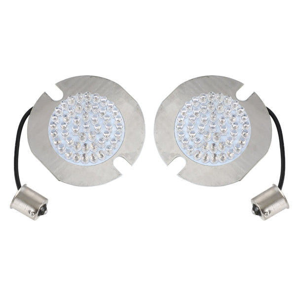 Bombillas LED de señal de giro 1156, estilo plano, aptas para Touring Road King Softail genérico