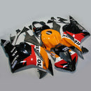 Conjunto de carenagens adequado para Honda CBR 600 RR F5 2009-2012 10 11 Laranja Preto Genérico