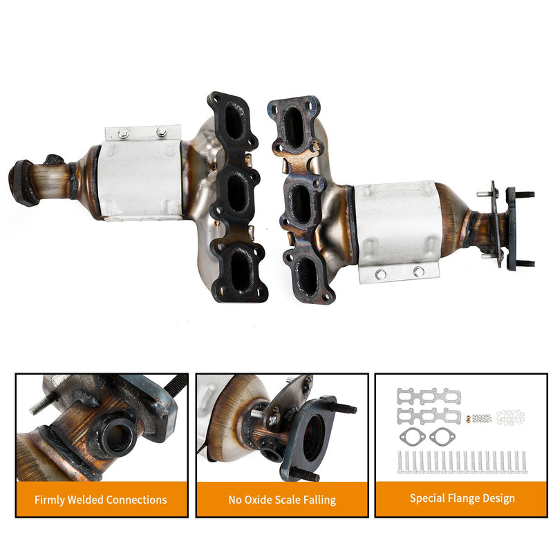 2013-2019 Ford Flex 3.5L vorne links &amp; rechts Krümmer Katalysator Generic