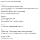 Motorcykelramme Sidepaneldæksel Skalbeskytter passer til Honda CB650R 2019-2020 Generisk