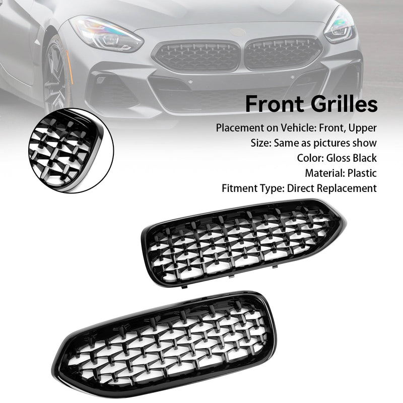 BMW G29 Z4 2019-2023 Diamond Style Gloss Black Front Nyre Grill