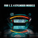 Velocímetro digital TFT preto universal para motocicleta 14000RPM retroiluminação odômetro genérico