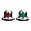 2x punainen vihreä merivene 12V Yacht Pontoon Bright Signal Lights vedenpitävä