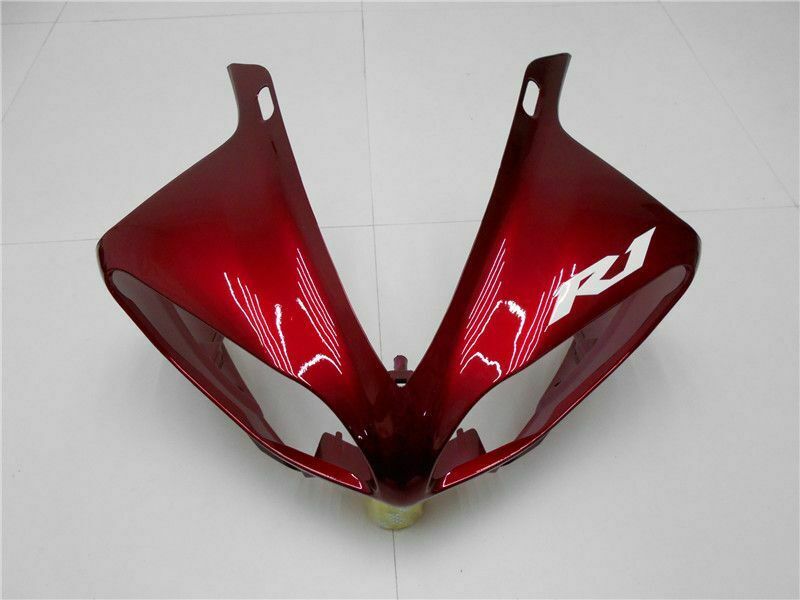 Formsprutad ABS plastkåpa passar Yamaha YZF R1 2009-2011 Röd Svart Generisk