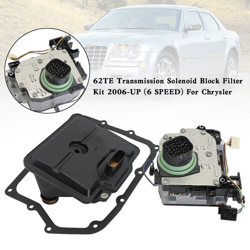 Chrysler Town &amp; Country 2007-2016 62HP Kit de filtro de bloque de solenoide de transmisión (6 velocidades)