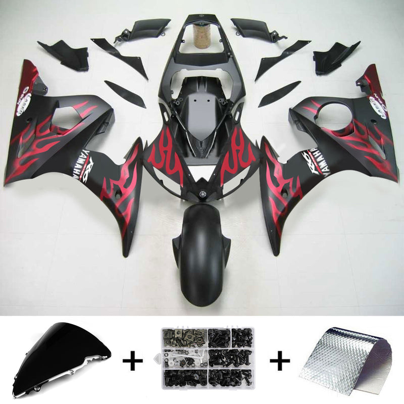 Verkleidungsset für Yamaha YZF 600 R6 2003–2004, R6S 2006–2009