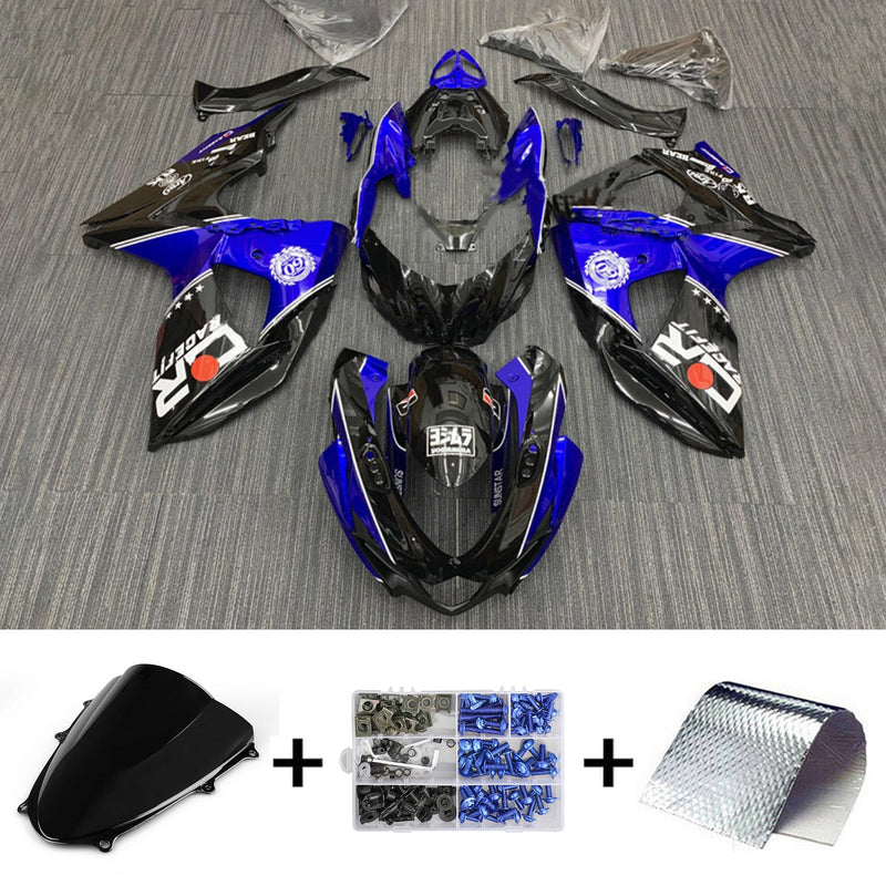 Amotopart Suzuki GSXR1000 2009-2016 K9 kåpesett Body Plastic ABS