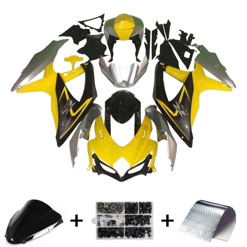 2008-2010 Suzuki GSXR 600/750 K8 Injection Fairing Set Body Plastic ABS