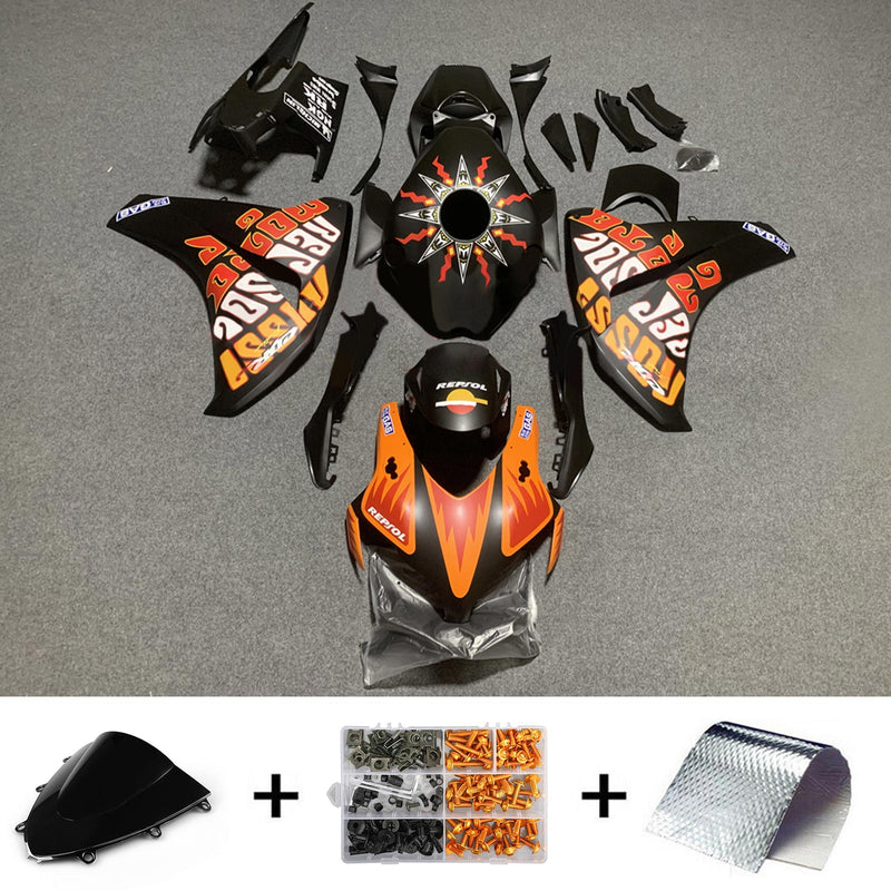 Amotopart Honda CBR1000RR 2008-2011 kåpa Set Body Plast ABS