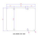 10A 480W vandtæt DC/DC konverter strømforsyningsregulator 24V niveau op til 48V