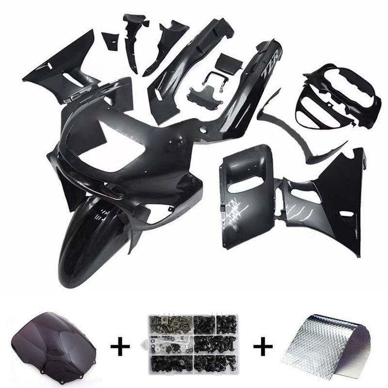 Amotopart kåpa set för Kawasaki ZZR400 1993-2007, ZZR600 1998-2003, kropp, plast, ABS