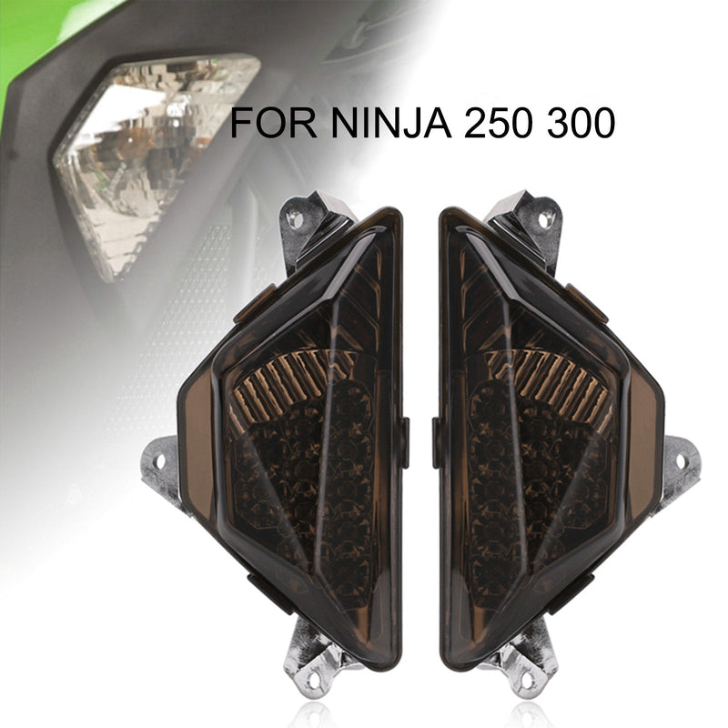 Lâmpada de pisca LED frontal para motocicleta para KAWASAKI NINJA 250 300 2013-2016 genérico