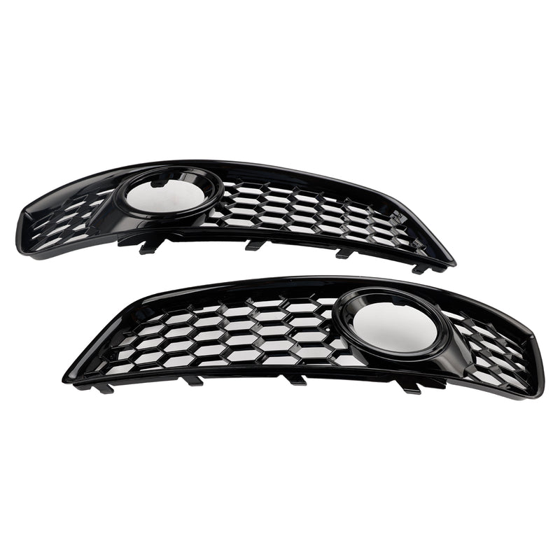 Audi A3 8P 2009-2013 Honeycomb Bumper Front Tåkelys Grill Grille Cover.