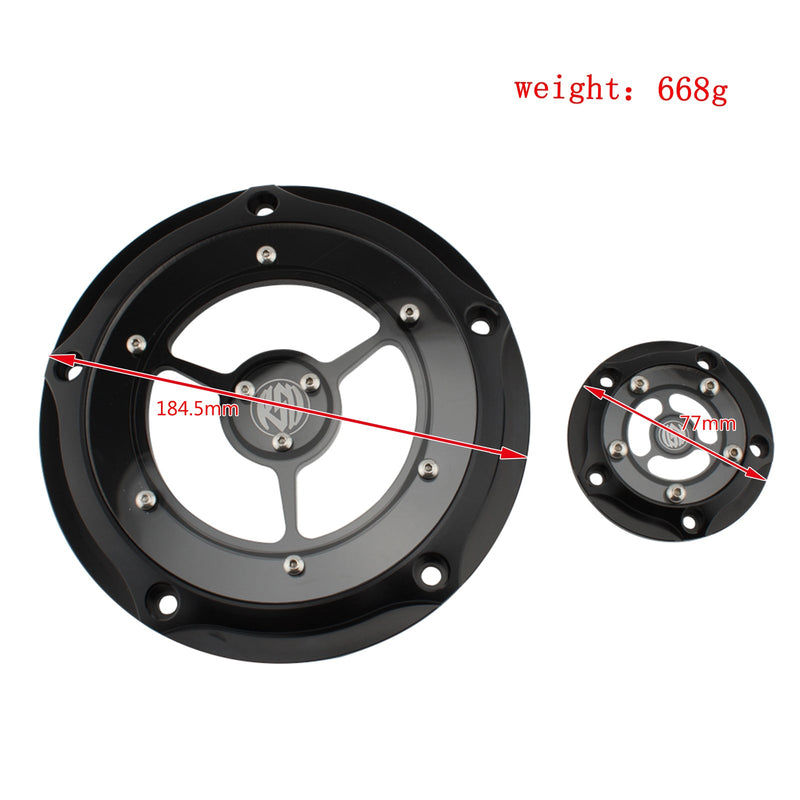 Lichtmaschinen-Statorabdeckung Motorgehäuse Motorabdeckung für Road King Glide 1584 Chrome Generic