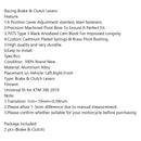 Kurzer Kupplungsbremshebel für KTM 390 2019 Silber Generic