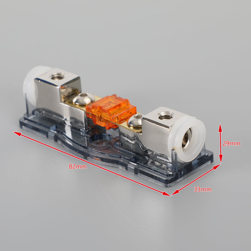 Bilstereo Inline Mini ANL Sikringsholder Block 4/8 HA IN 4/8 GA OUT med Multi-A sikring