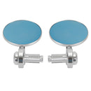 Håndspeil i aluminium 7/8"-1" Sølv Kort styreende 3" runde speil Generelt