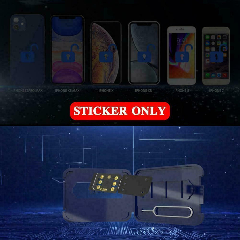 R-sim 16 Nano Unlock RSIM-kort for iPhone 13 12 Mini 12 Pro XS Max 8 iOS 15