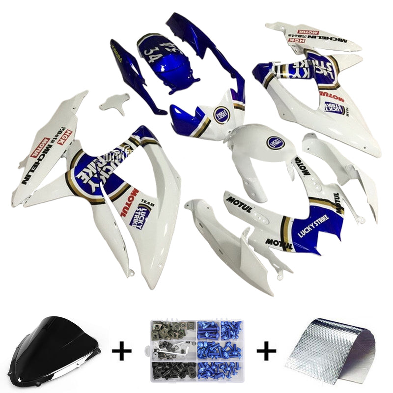 2008–2010 Suzuki GSXR 600/750 K8 Einspritzverkleidungs-Set, Karosserie, Kunststoff, ABS