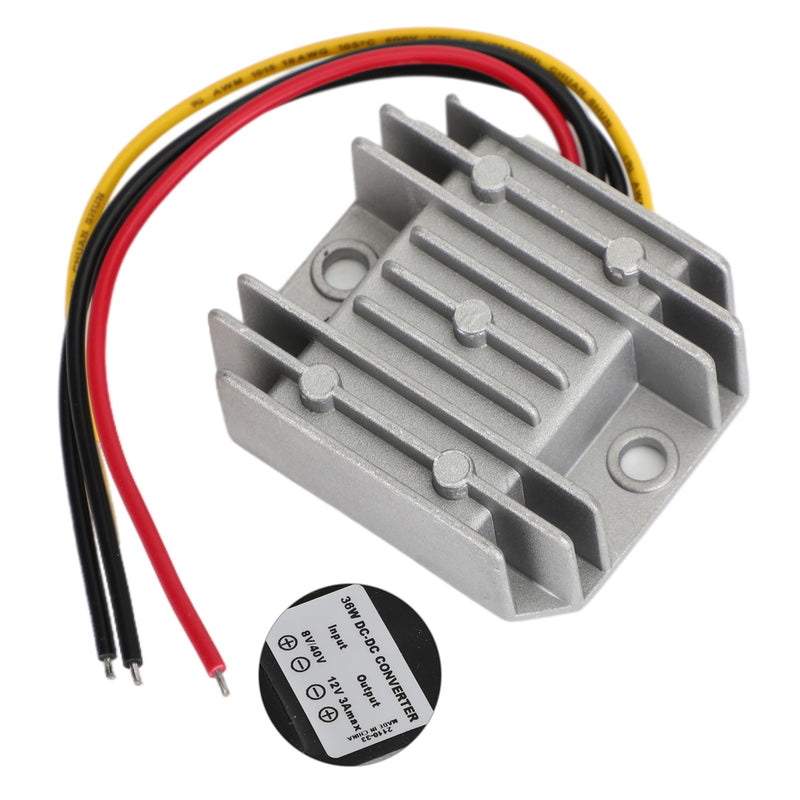 Przetwornica napięcia DC/DC moduł regulatora napięcia 8V/40V na 12V 3A 36W