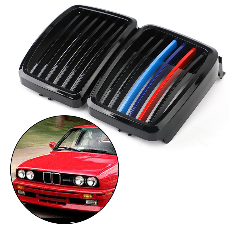 51131884350 För 82-94 BMW E30 Grill 3-serien Fronthuv Njurgrill M3 Snygg Generisk