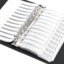 Livro de amostra de capacitor SMD1206 80 valores * 25pcs = 2000pcs Kit de capacitor SMD