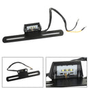 Universelle Motorrad -Kennzeichen -Plattenhalterung mit Licht